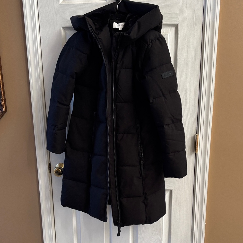 Calvin Klein Black Puffer Coat